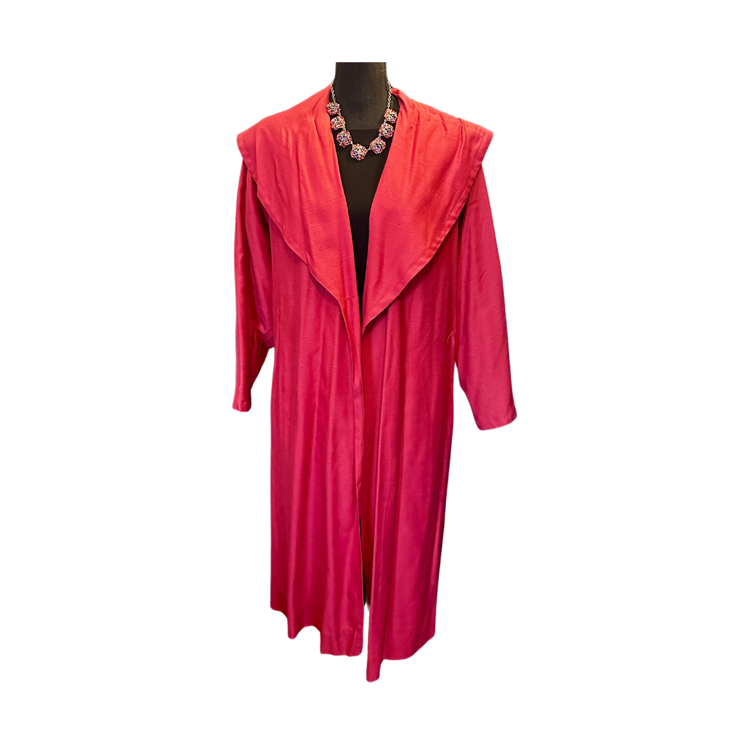 1950s Kay McDowell Red Swing Coat - Size S