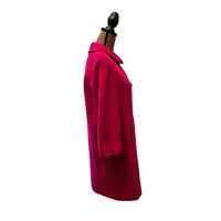 Timeless 1950s Red Wool Overcoat - Size S