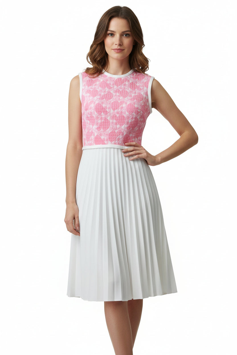 Pink & White Drop Waist Kay Windsor Classic Vintage Dress - Size S 2Earthymamas Pink & White Drop Waist Kay Windsor Classic Vintage Dress - Size S 2Earthymamas