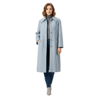 Vintage Jaeger Ltd. Periwinkle Wool Coat – Classic British Tailoring