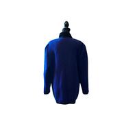 Vintage Colorblock Knit Coat with Shawl Collar