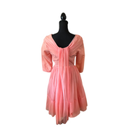1950s Dreamy Pink Chiffon Dress Size Small
