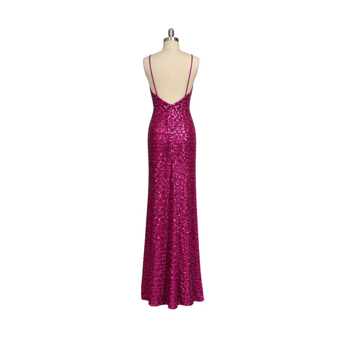 1970s Rob Hill for Mr. Jay Magenta Evening Gown