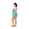 Retro Turquoise Belted Playsuit – Size 18
