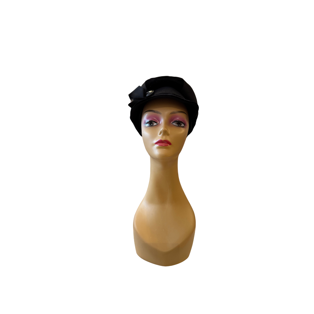 1960s Mr. John Jr Black Bucket Hat