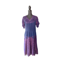 1940 Superior Craft by Malus Vintage purple with hint of lace. L