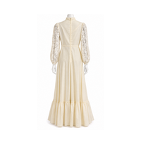 1970s Victorian Revival Prairie Maxi Dress Size 6