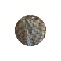 Men's Vintage gray and blue plaid slacks 36/44