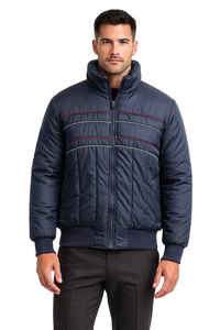 Blue Puffer Vintage Ski Moves Men's Jacket- Size M
