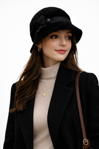1960s Mr. John Jr Black Bucket Hat