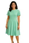 Vintage Lime Green 1960s Day Dress –  Size L/XL (12/14)