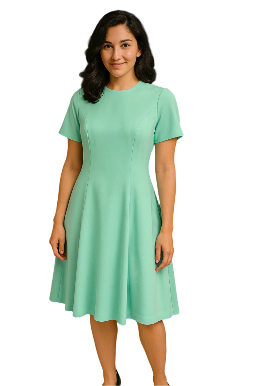 Vintage Lime Green 1960s Day Dress –  Size L/XL (12/14)