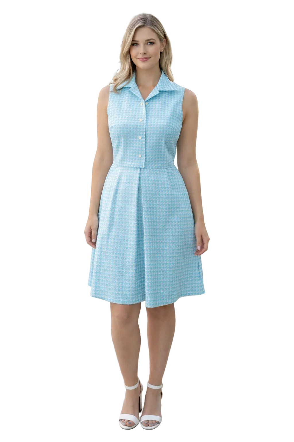 David Crystal Colorful Vintage Frock Mod Day Dress - Size S