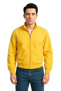 Retrofit 60's Men's lightweight jacket in yellow Size Medium
