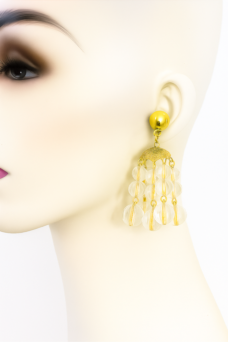 Vintage Crystal chandelier earrings