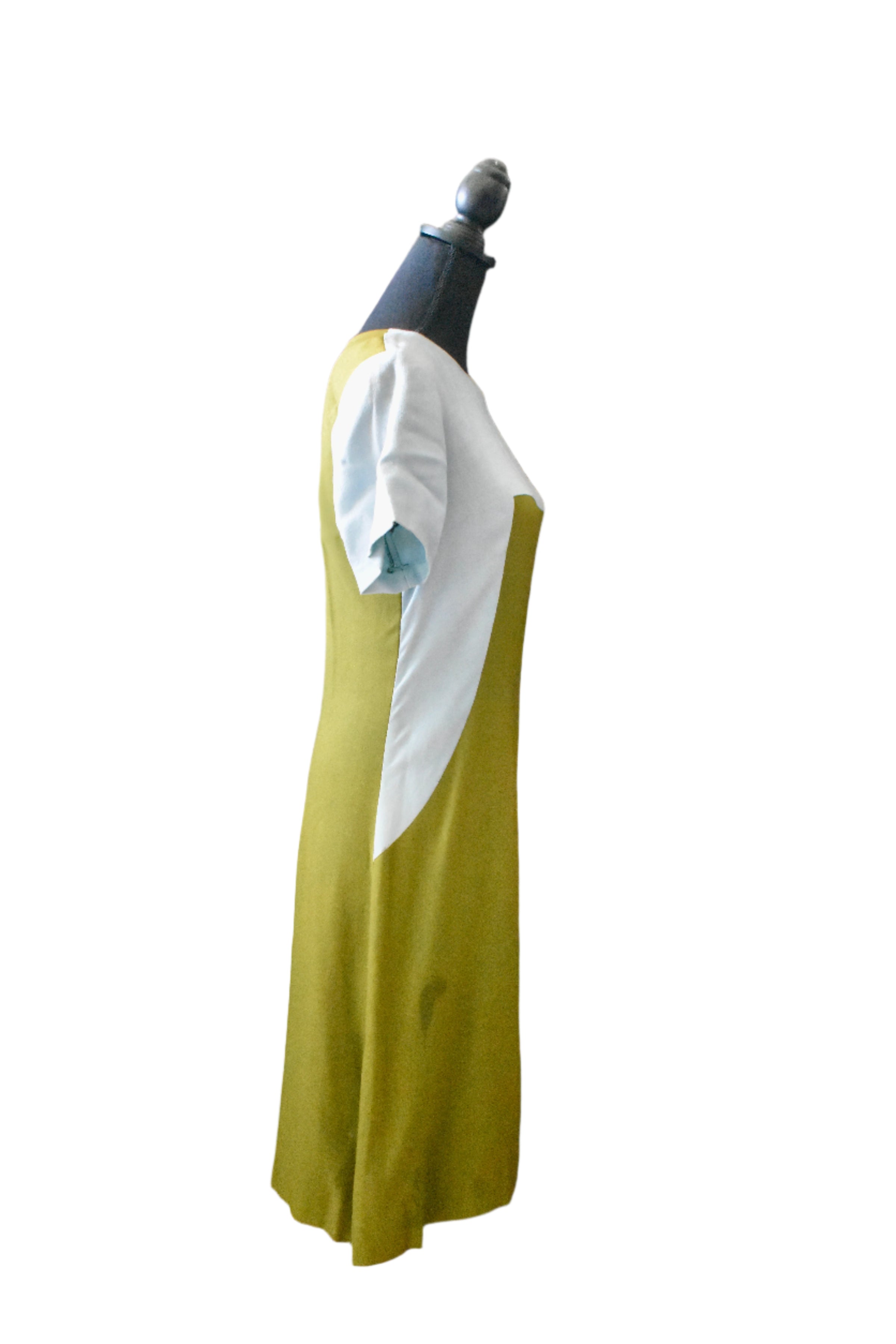 Retro Green and White Sears Brand Shift Dress Size M Retro Green and White Sears Brand Shift Dress Size M