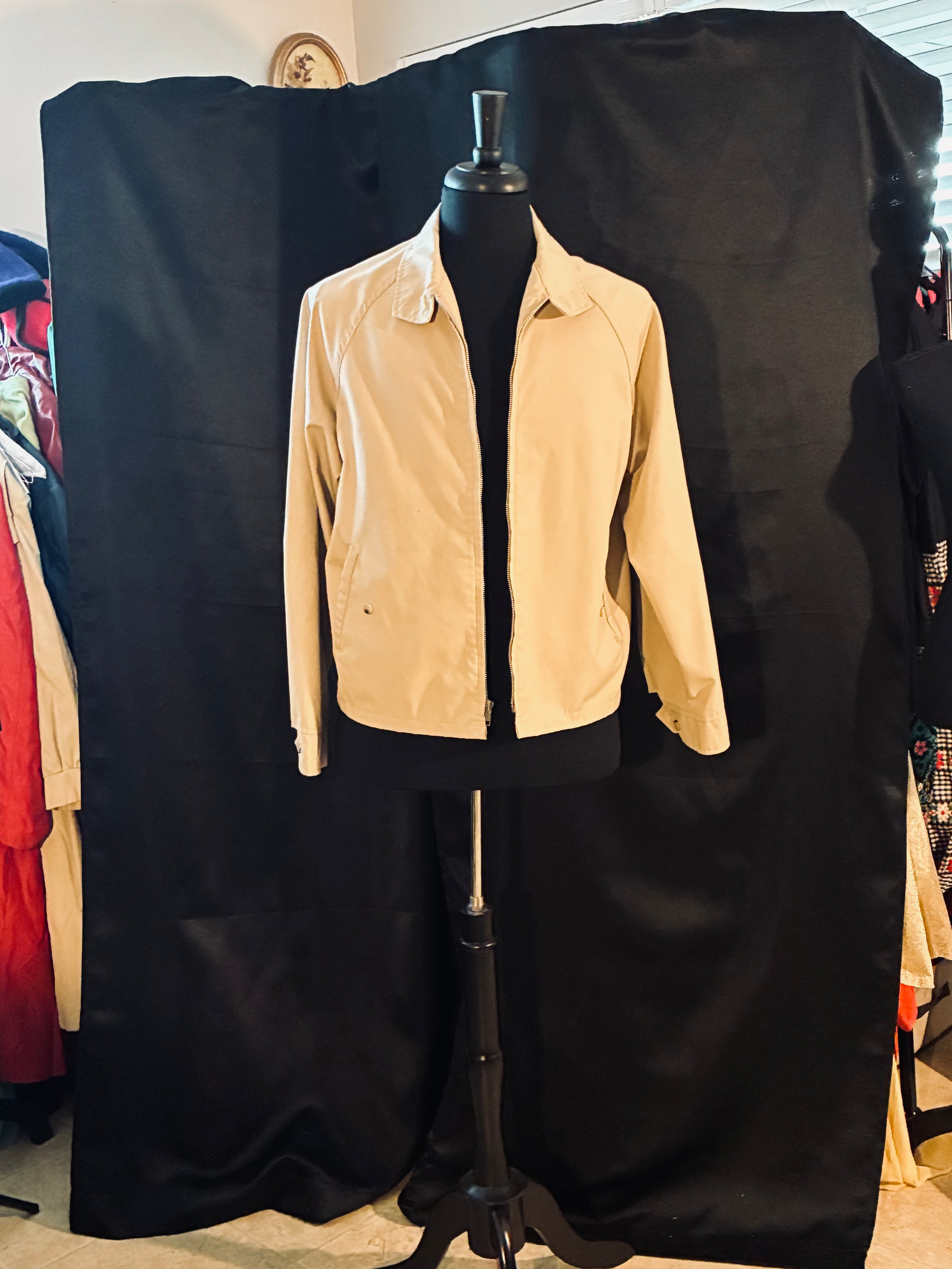 Retrofit 60's Men's lightweight tan jacket - Size Medium