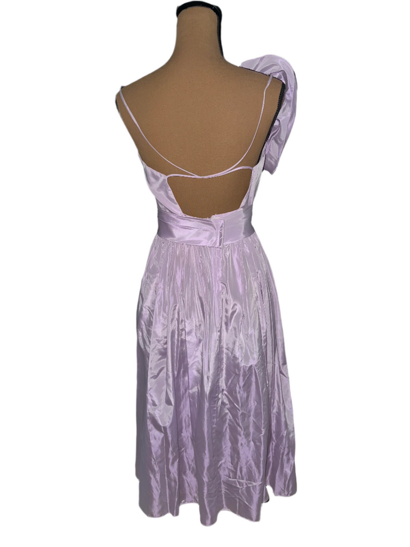 Vintage 80's lavendar Barbara Barbara party dress Size Small