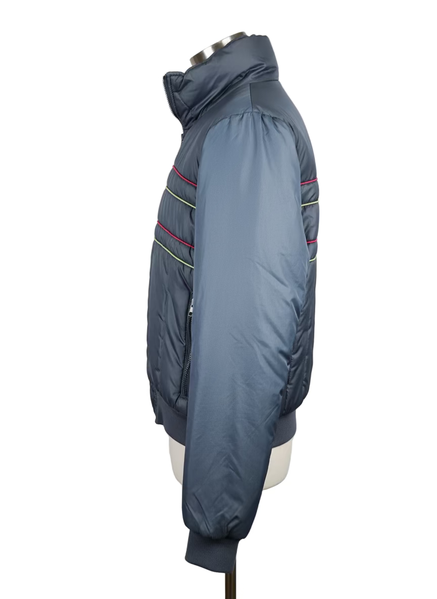 Blue Puffer Vintage Ski Moves Men's Jacket- Size M