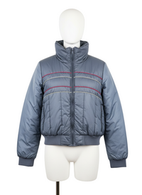Blue Puffer Vintage Ski Moves Men's Jacket- Size M