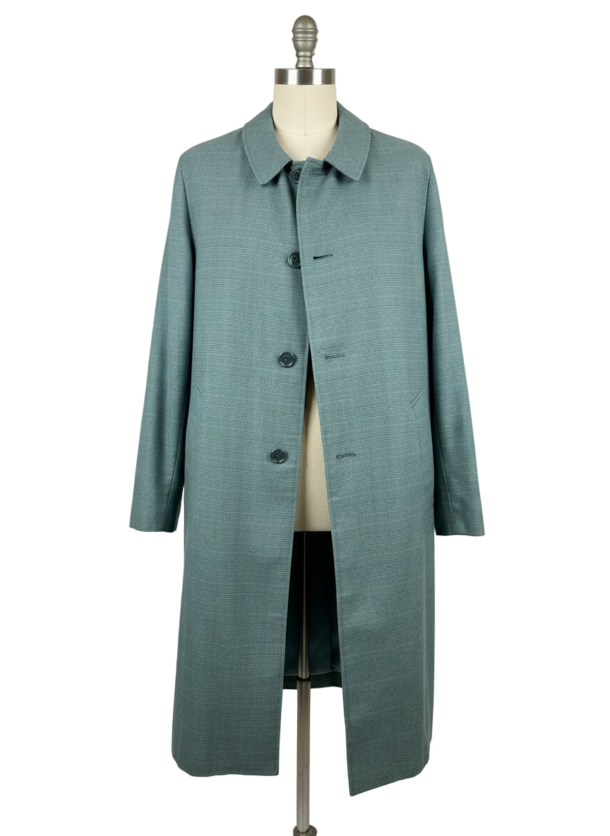 1960s Sears Men’s Store Teal-Blue Lightweight Trench Coat – Size 40