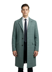 1960s Sears Men’s Store Teal-Blue Lightweight Trench Coat – Size 40