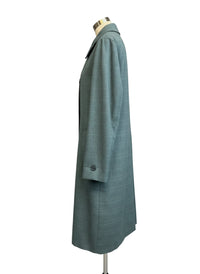 1960s Sears Men’s Store Teal-Blue Lightweight Trench Coat – Size 40