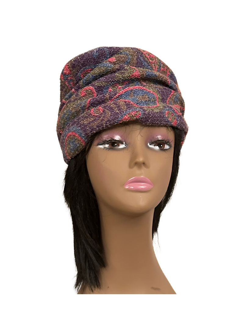 Vintage Herbert Bernard Slouch Hat in Lavender, Pink, and Blue