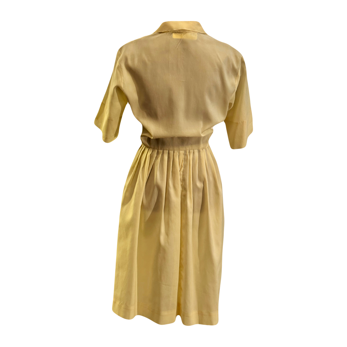 Retro Radiance 1950s Day Dress in Yellow – Size M