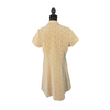 Sheer Vintage Olive Green Polyester 1960s Day Dress –  Size L/XL (12/14)