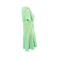 Vintage Lime Green 1960s Day Dress –  Size L/XL (12/14)